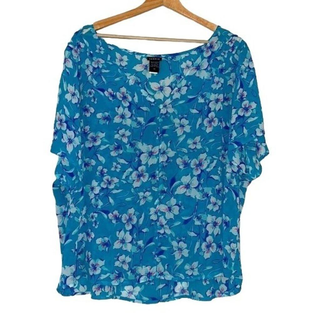Torrid 00 Medium Sheer Floral Top